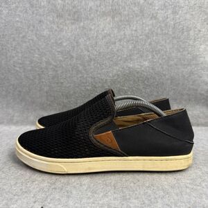 Olukai Womens Shoes Size 7 Pehuea Dark Slip On Low Top Comfort Casual Sneakers